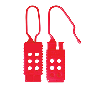 Masterlock 428 Nylon Non-Conductive Lockout Hasp, 1in x 2-1/2in (25mm x 64mm) Jaw Clearance